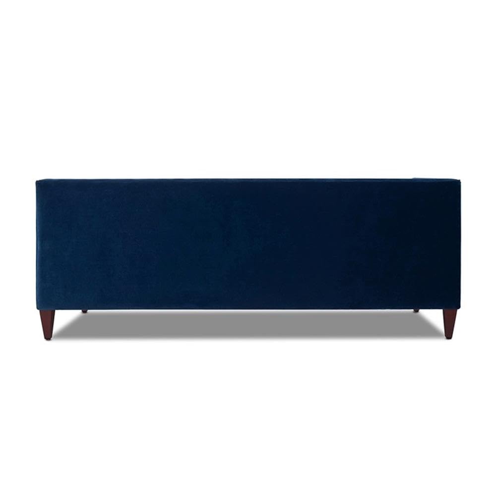 Navy Blue Velvet Tufted Sofa D28548