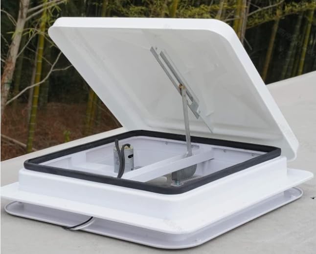 2-Pack 14 x 14 Inch White UV-Resistant RV Roof Vent Cover Lids R65251