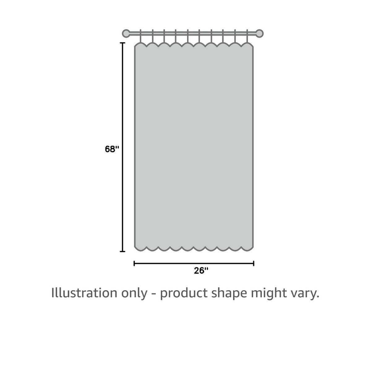 Blackout Tie Up Door Curtain 1 Panel B35540