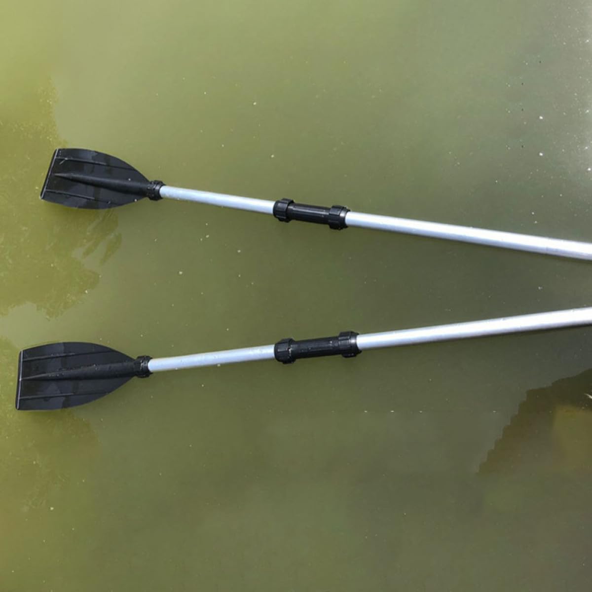 2pcs Portable Telescopic Aluminum Alloy Kayak Paddle T115