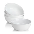 White Ceramic Soup Bowls Set of 4 J3012
