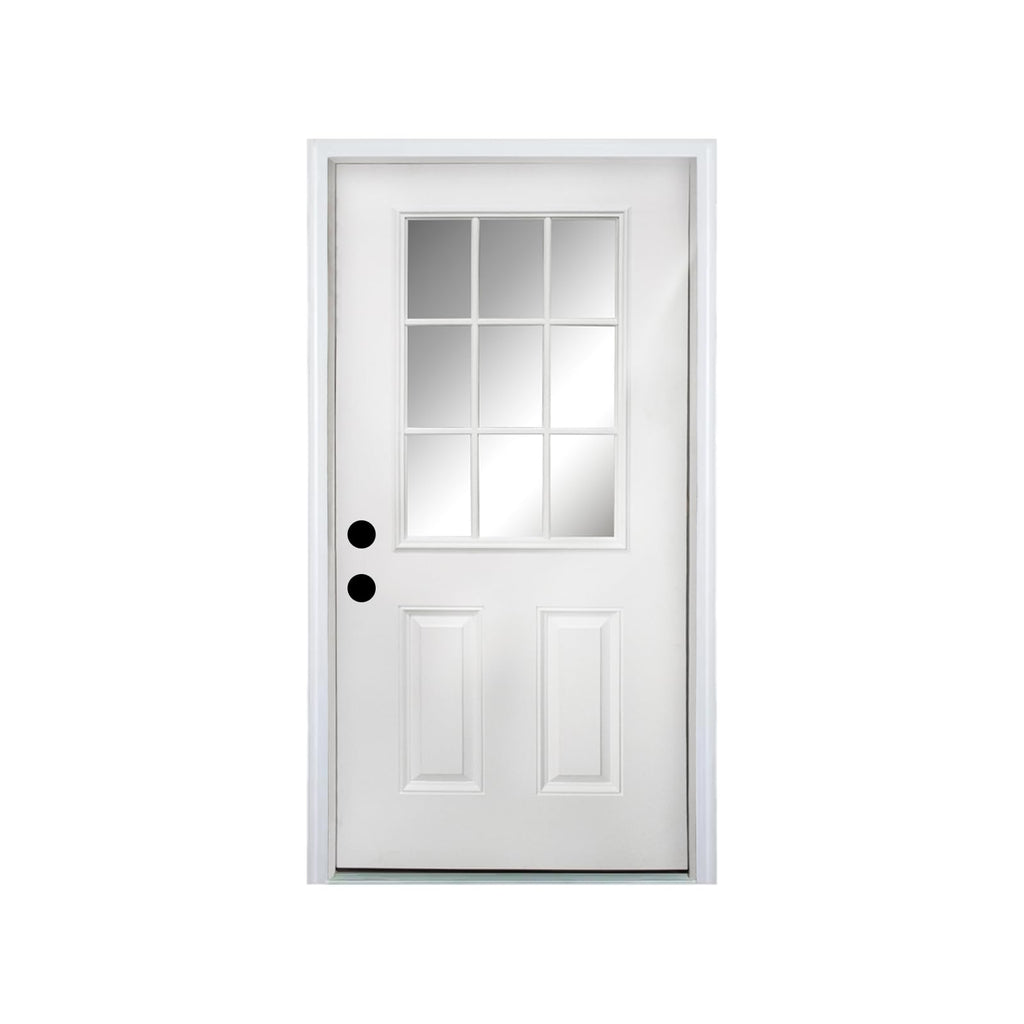 36 x 80 Fiberglass Entry Door with Vinyl Frame Low-E Glass Right Hand Inswing A845913