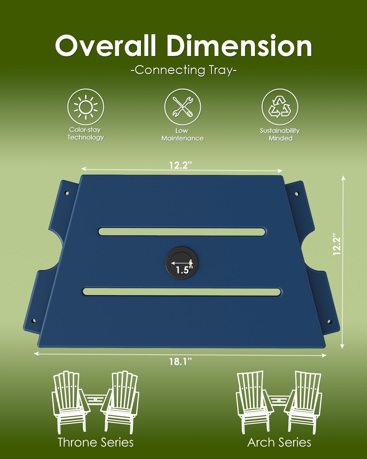 HDPE Plastic Table with Umbrella Hole R291