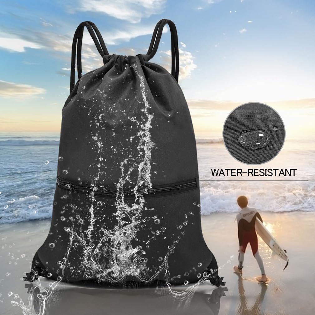 Drawstring Backpack Bag Sport Gym Sackpack T133