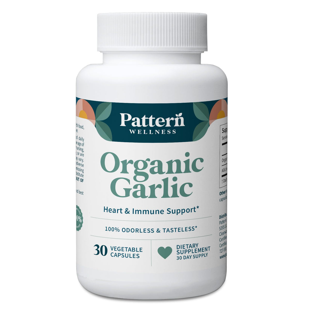 Organic Garlic Supplement 30 Capsules K7328
