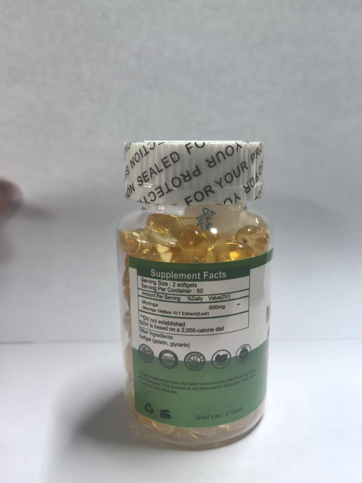 Organic Moringa Oleifera Softgels A2407
