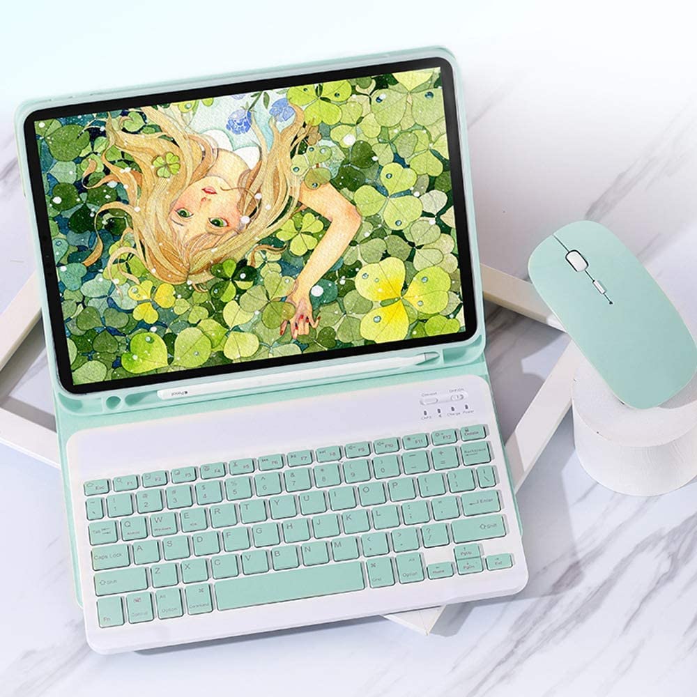 Teal Detachable Magnetic Keyboard Case with S Pen Holder K839