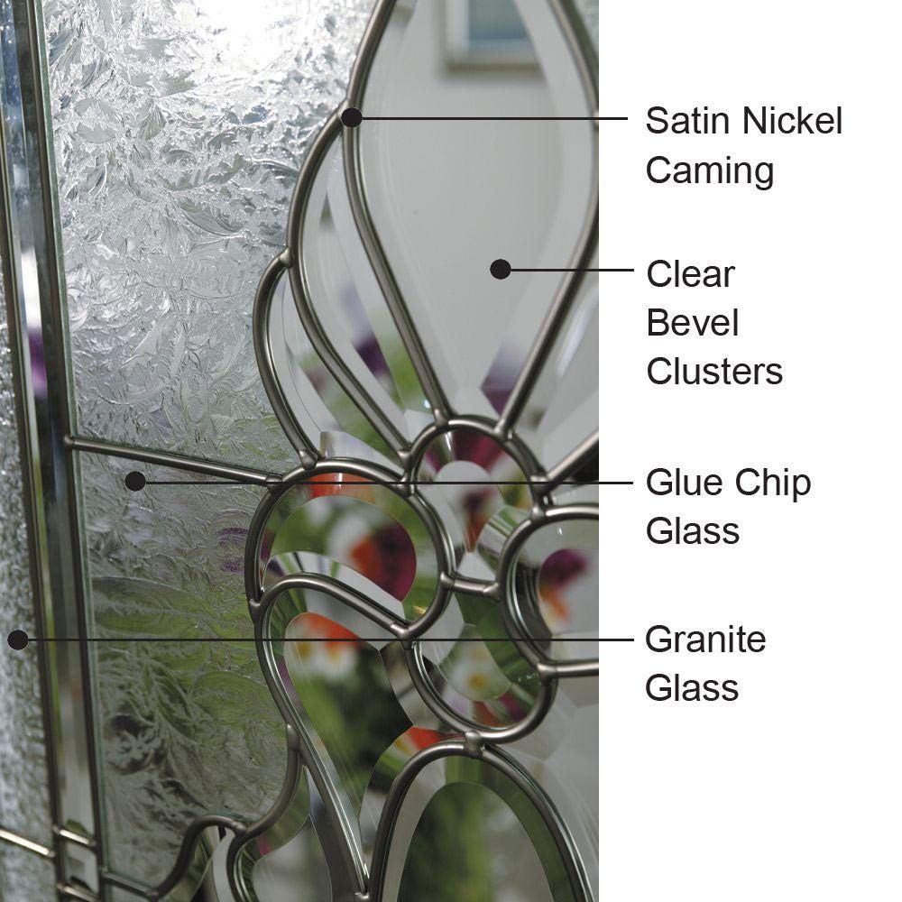 Steel Brilliant White Left Hand In-swing Exterior Prehung Door 36"x80" with 14" Sidelites S773844