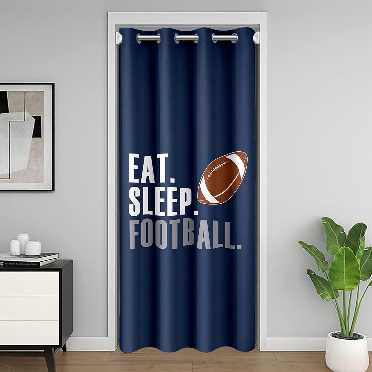 Football Doorway Curtain 34"x80" 1 Panel U47633
