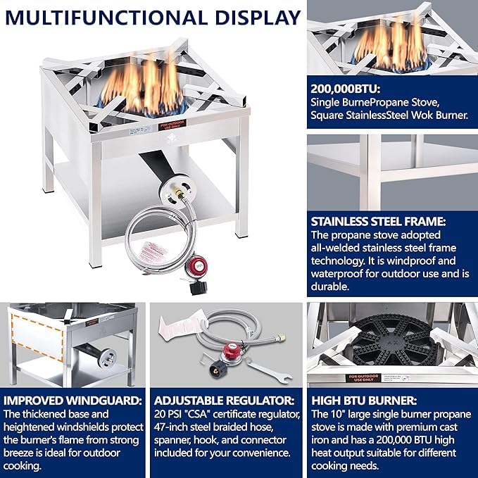 40QT Boil Kit with Burner, Basket & Steamer Rack Z85763
