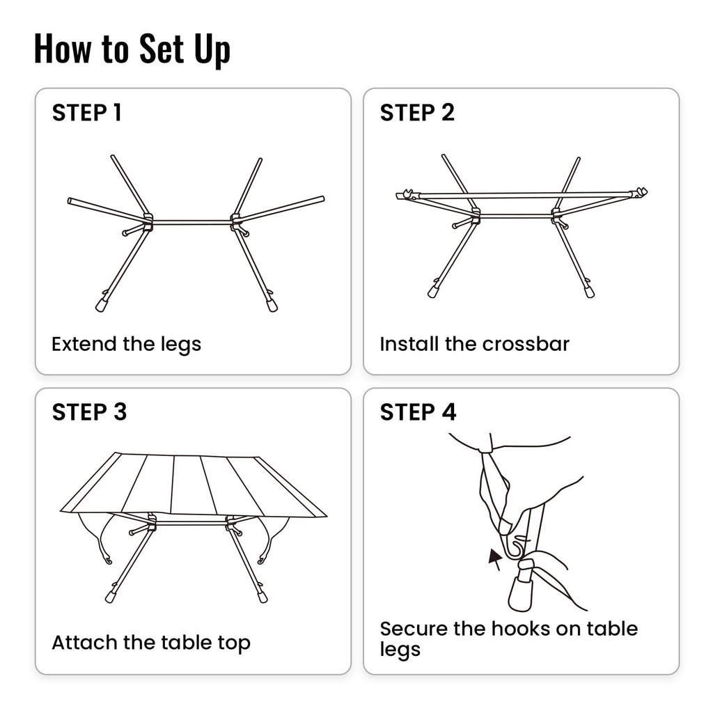 Ultralight Foldable Camping Table 2.4 lbs C511