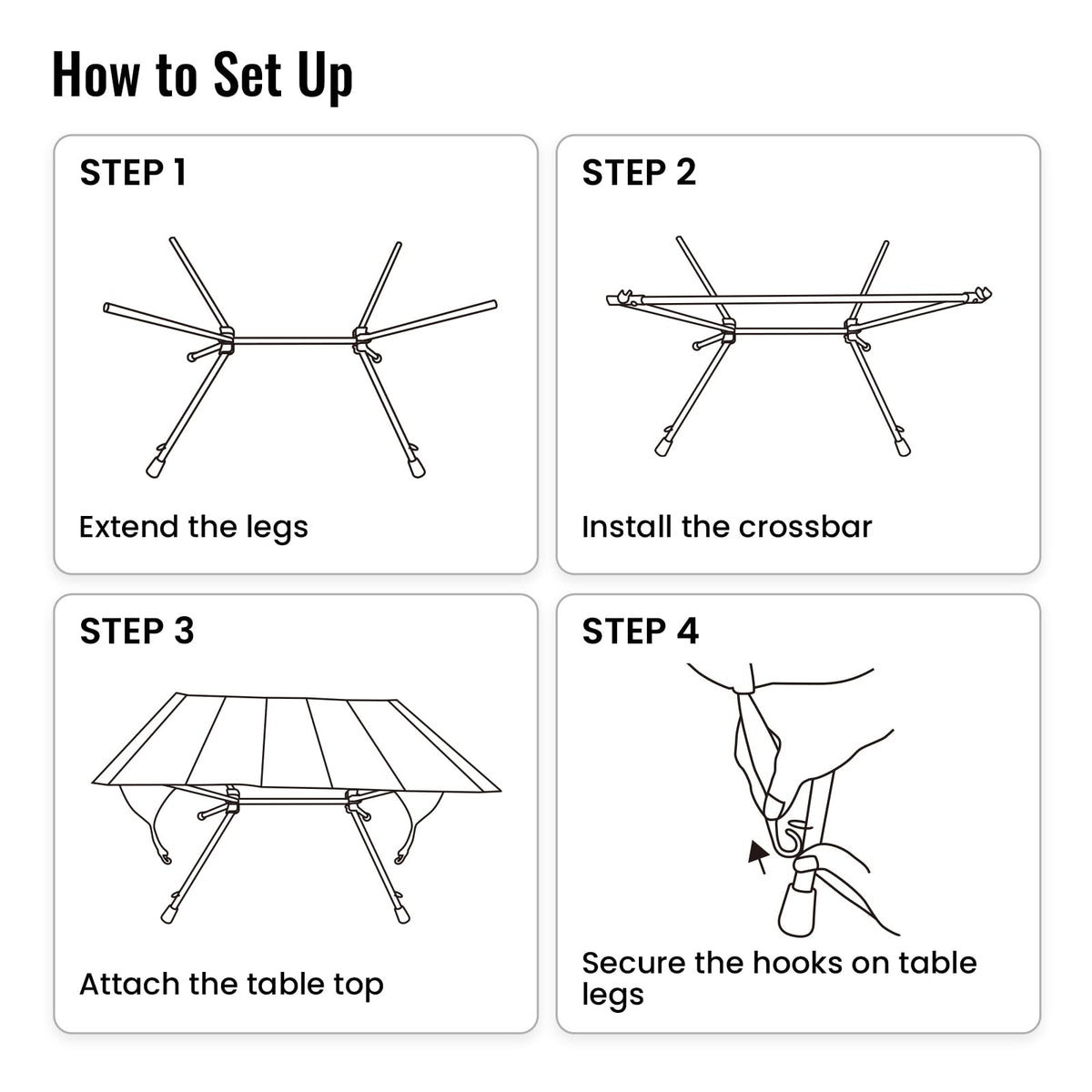 Ultralight Foldable Camping Table 2.4 lbs C511