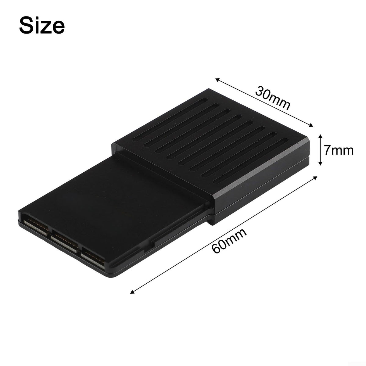 External Hard Drive Enclosure PCIE4.0 NVME 2230 SSD Aluminum Alloy Black L713