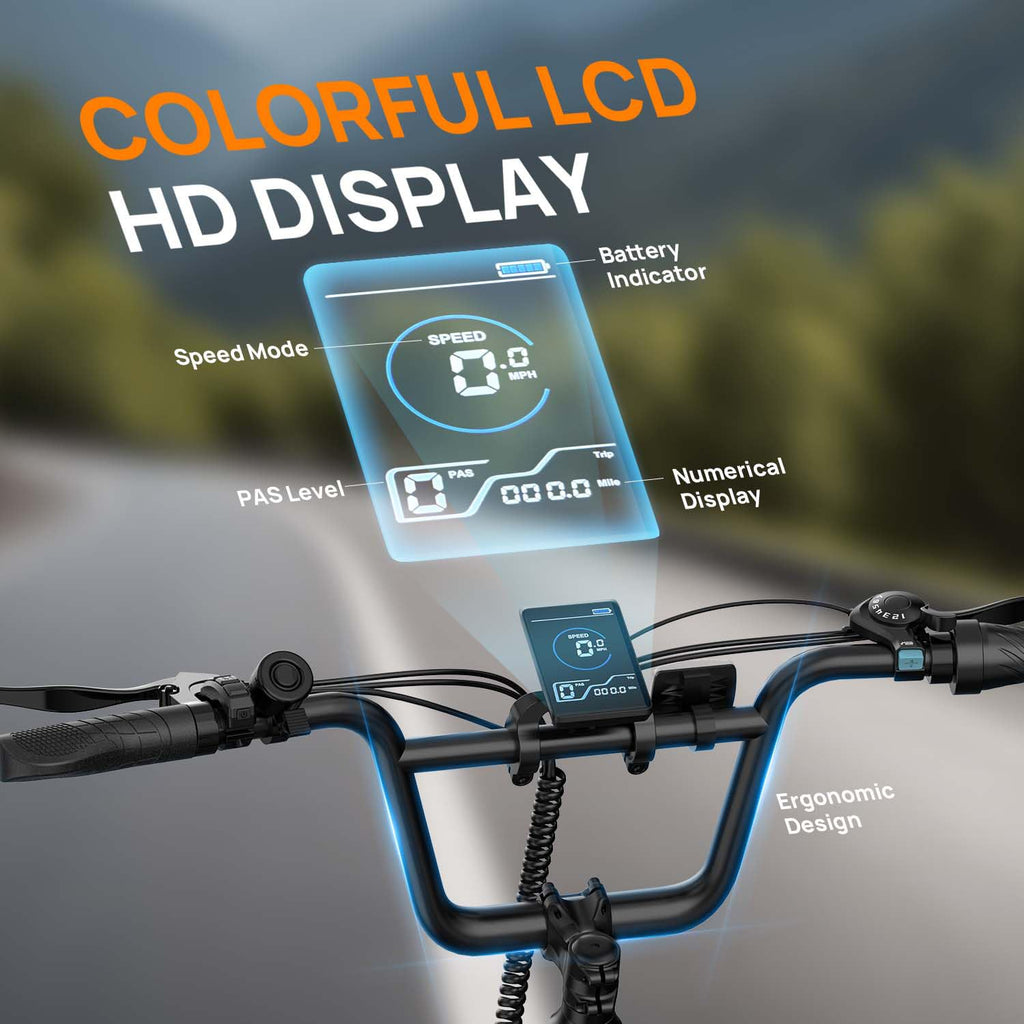 20" Fat Tire Electric Bike with 1000W Motor R982931