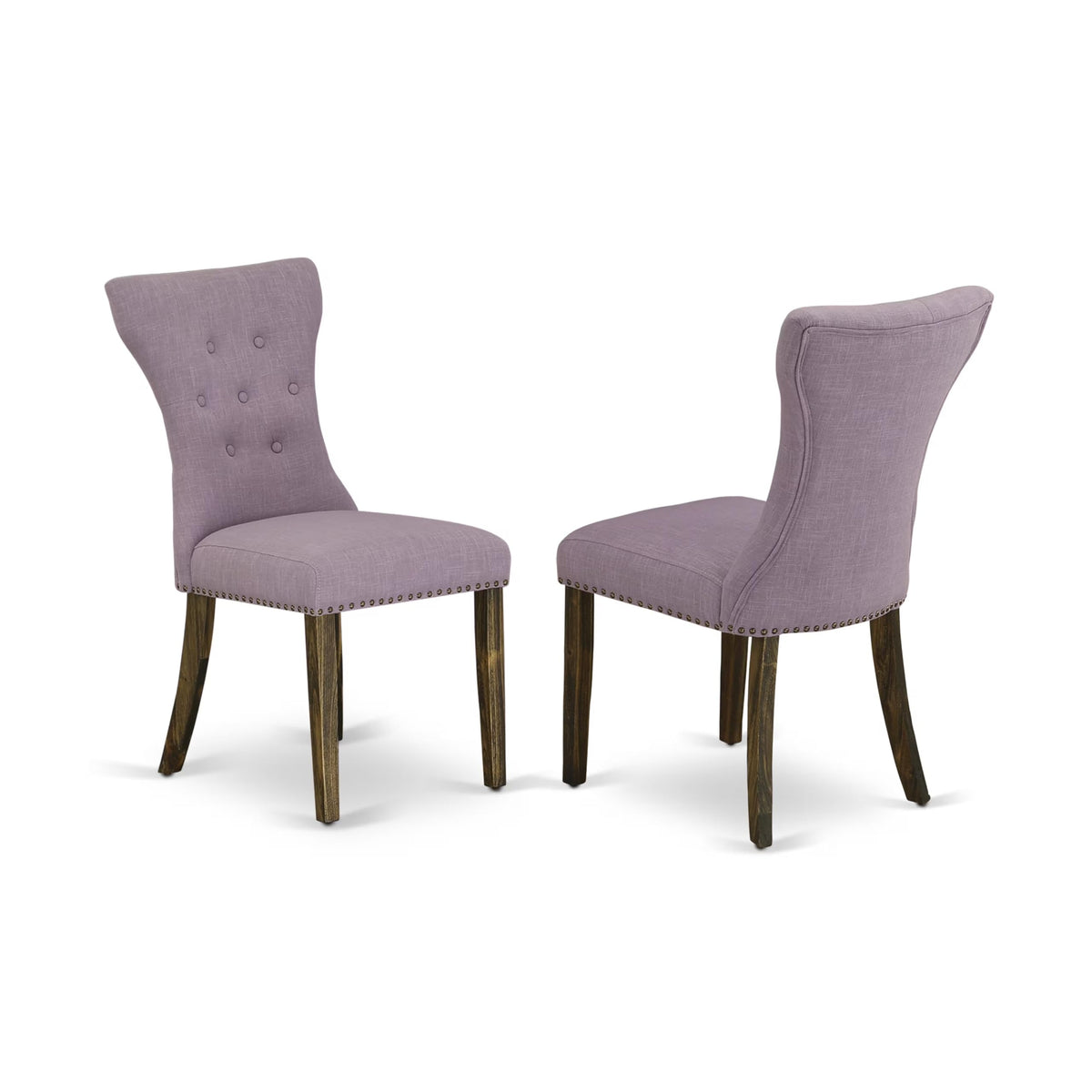 9 Piece Walnut Dining Set with 8 Upholstered Chairs W1906