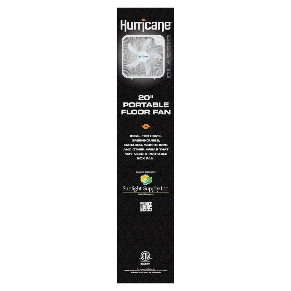 Black 3 Speed 20in Floor Box Fan, 2 Pack B321