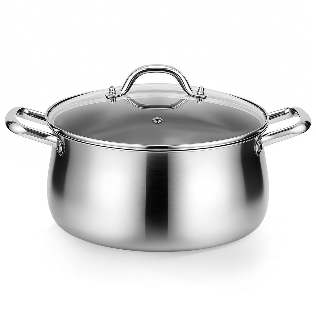 8QT Tri-Ply Stainless Steel Stock Pot with Lid G104050