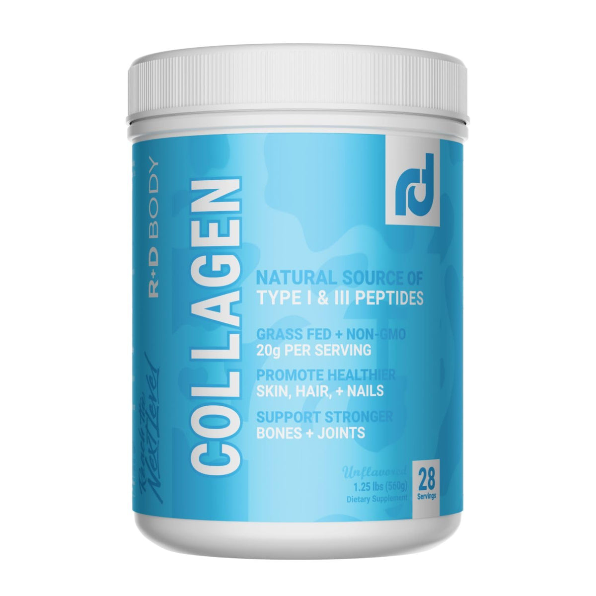 Hydrolyzed Collagen Peptides Powder Type I & III Unflavored 28 Servings F84453