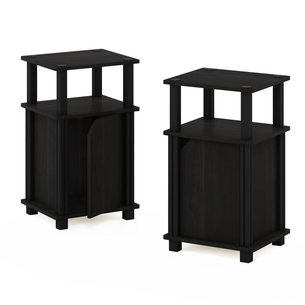 3-Tier Telephone Table with Cabinet, Set of 2 C299031