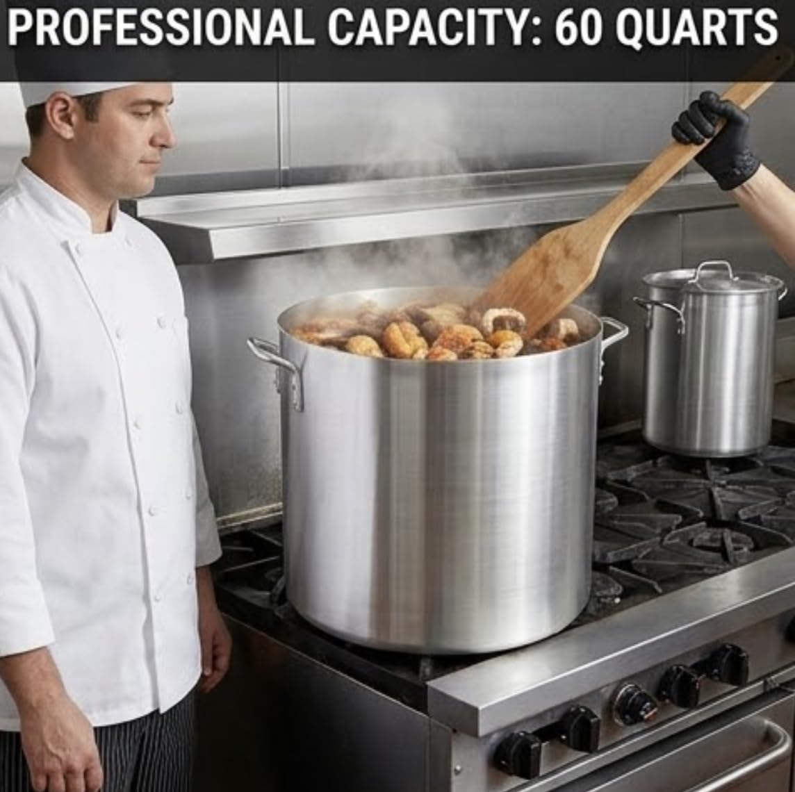 60 Quart Aluminum Stock Pot V228495