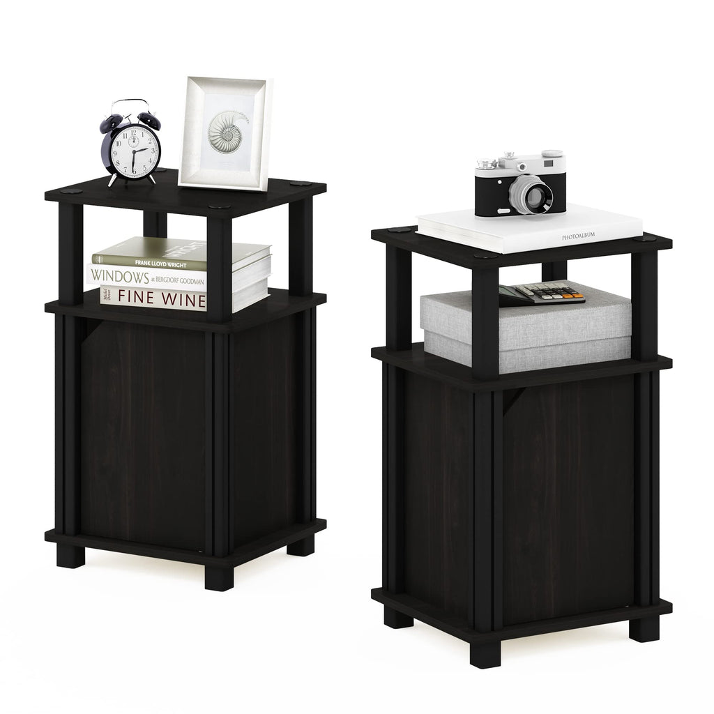3-Tier Telephone Table with Cabinet, Set of 2 C299031