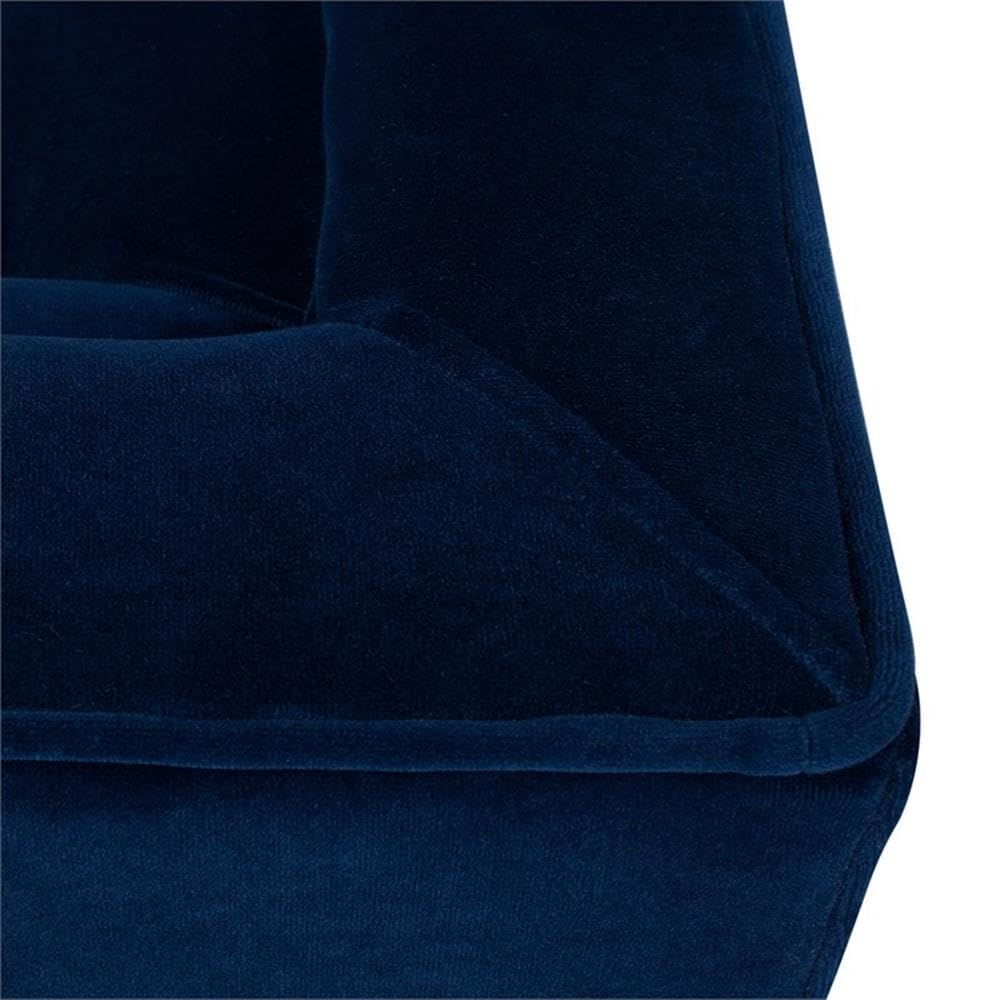 Navy Blue Velvet Tufted Sofa D28548