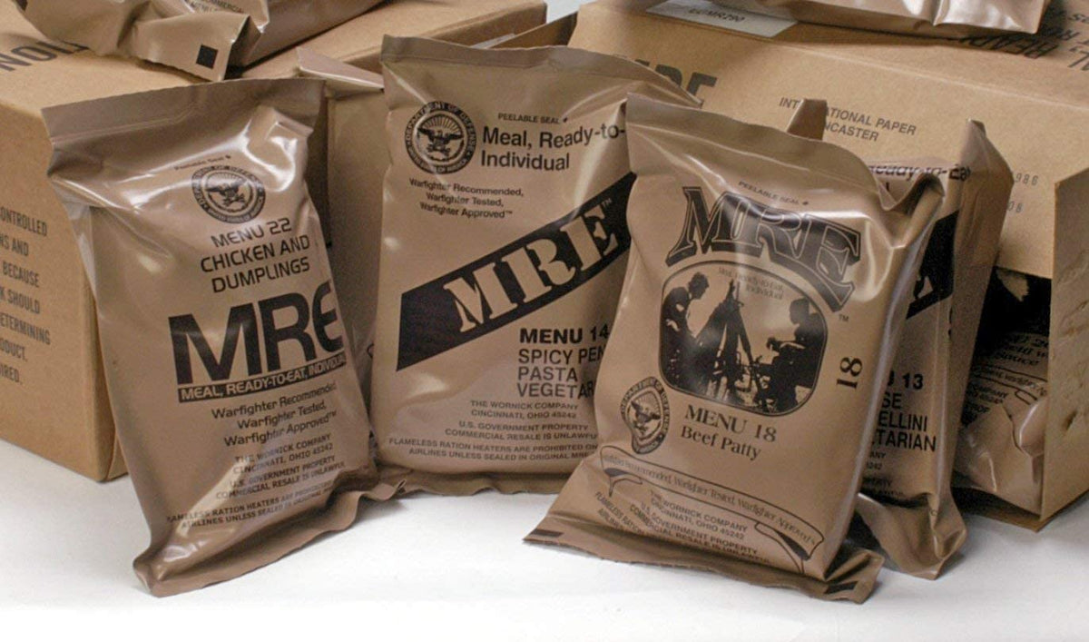 Case of 12 Military MREs B-Menu I335366
