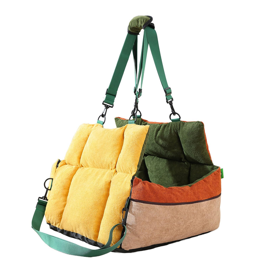 2-in-1 Elevated Dog Car Seat Booster Q2313