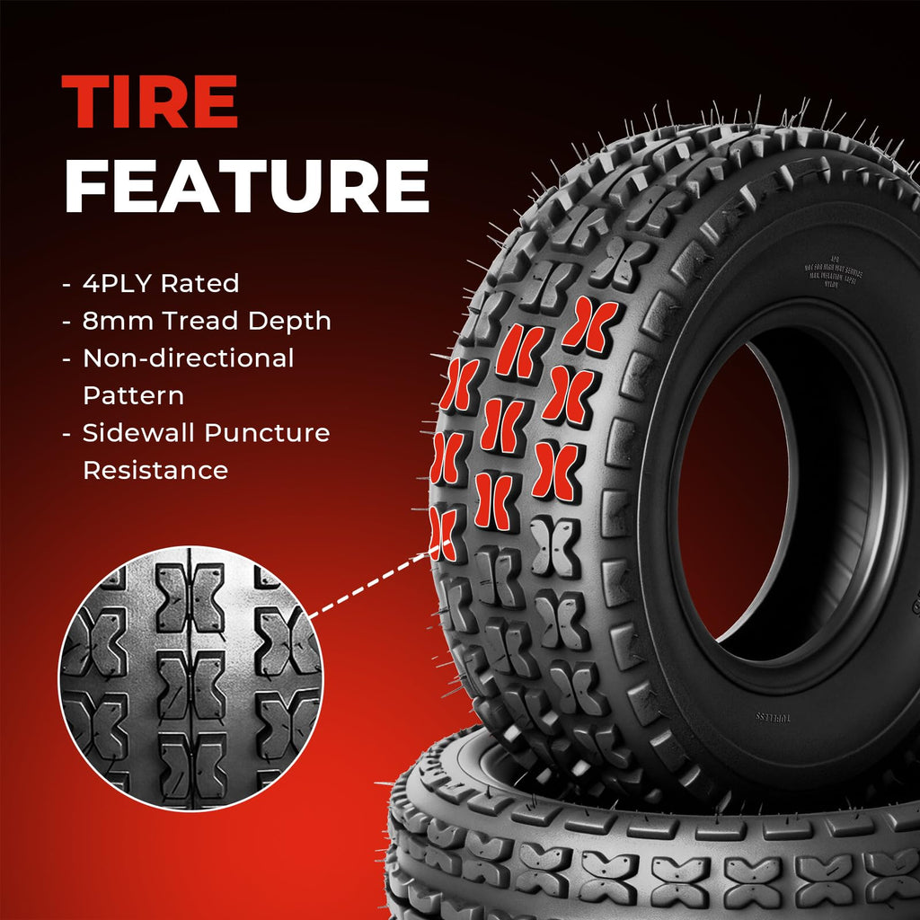 Set of 2 19x7-8 ATV UTV Tires H624681