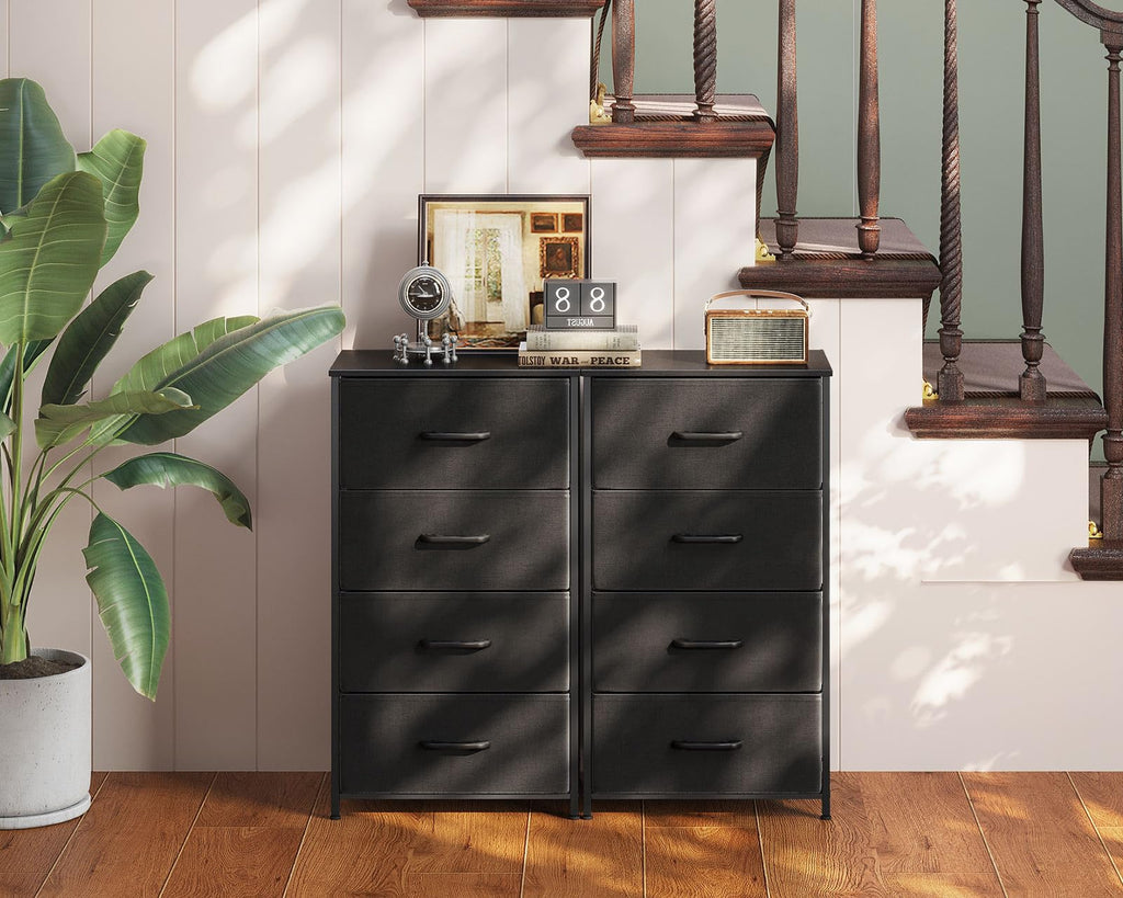 Black 4 Drawer Small Dresser M563