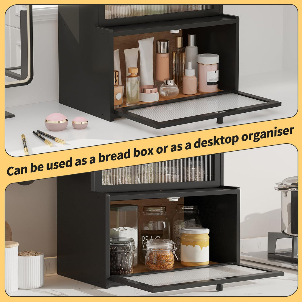 Bamboo Bread Box with Window G72524