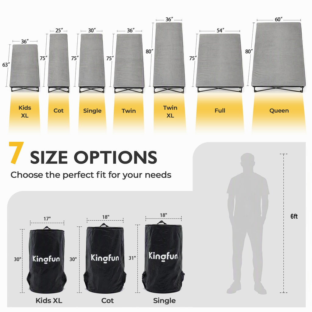 3 Inch Memory Foam Camping Mattress Pad Z308