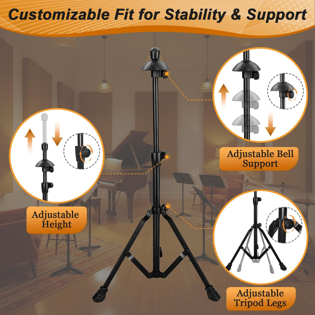 Adjustable Height Retractable Trombone Stand D4387