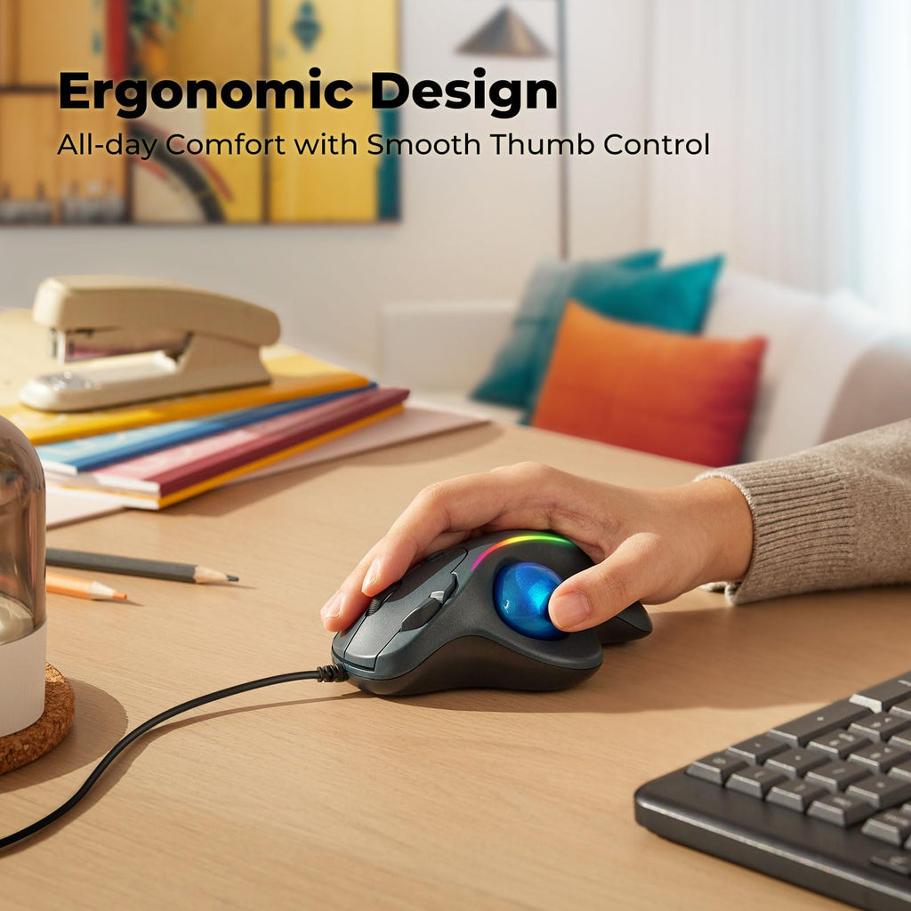Ergonomic Trackball Mouse C733179