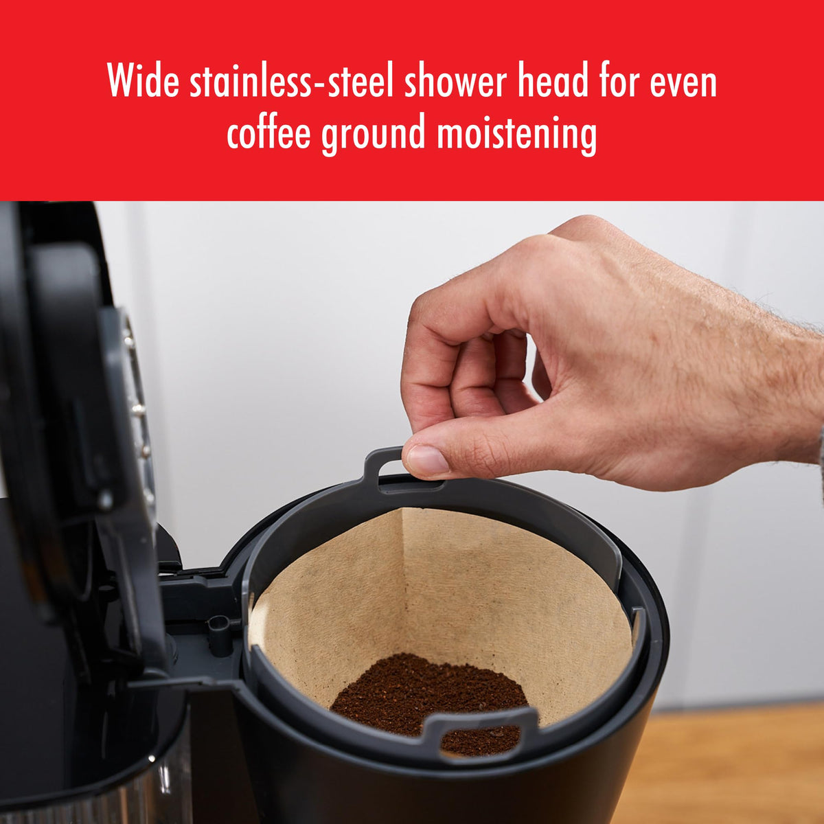 Black 10 Cup Drip Coffee Maker with Thermo Carafe Q7803