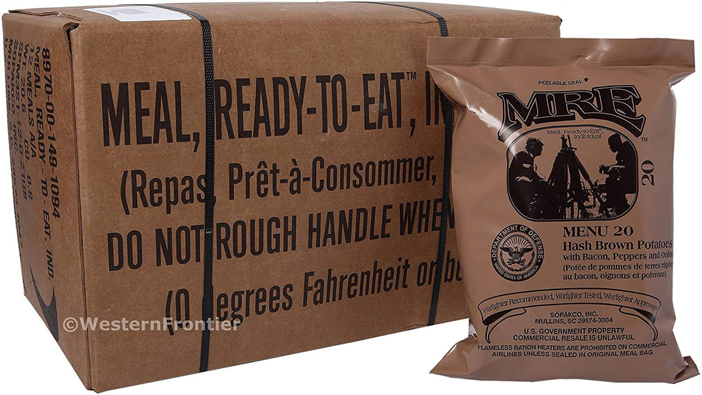 Case of 12 Military MREs B-Menu I335366