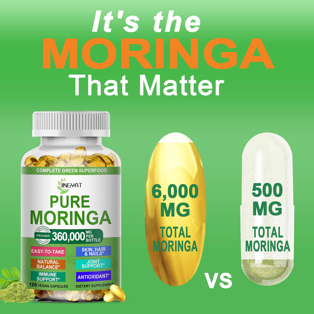 Organic Moringa Oleifera Softgels A2407