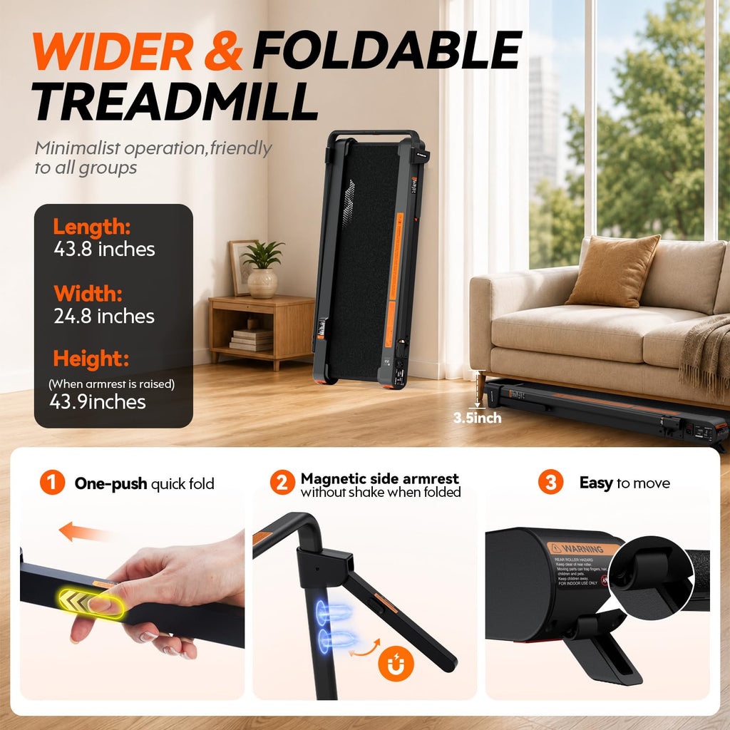 Foldable Treadmill with Vibration Plate G767548