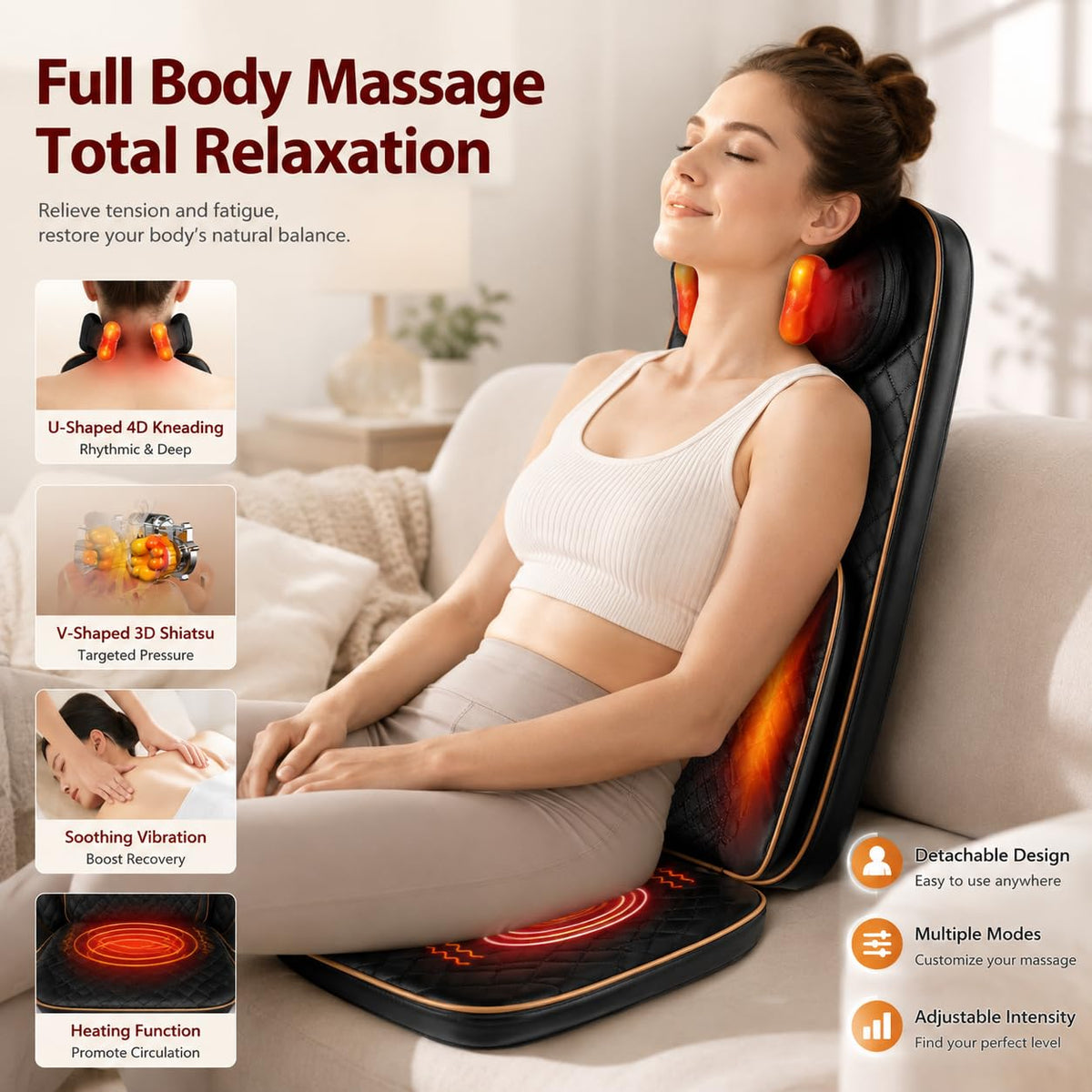 Shiatsu Neck and Back Massager with Heat E97718