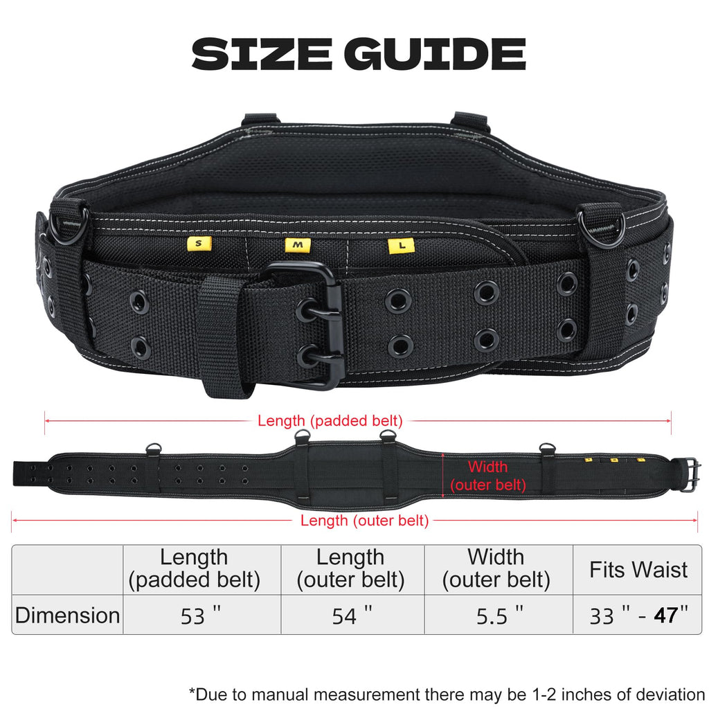 Carpenters Tool Belt with Suspenders 27 Pockets H109746