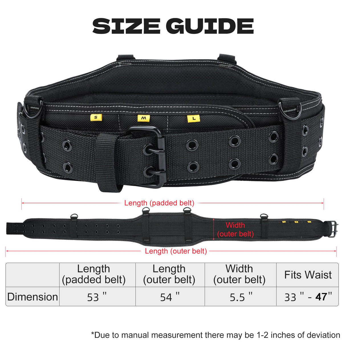 Carpenters Tool Belt with Suspenders 27 Pockets H109746
