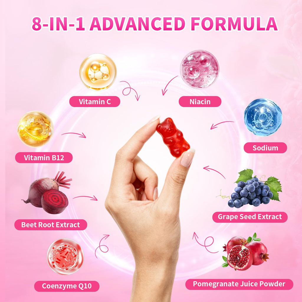 Sugar-Free Vegan Beet Root Gummies 60 Count X30581