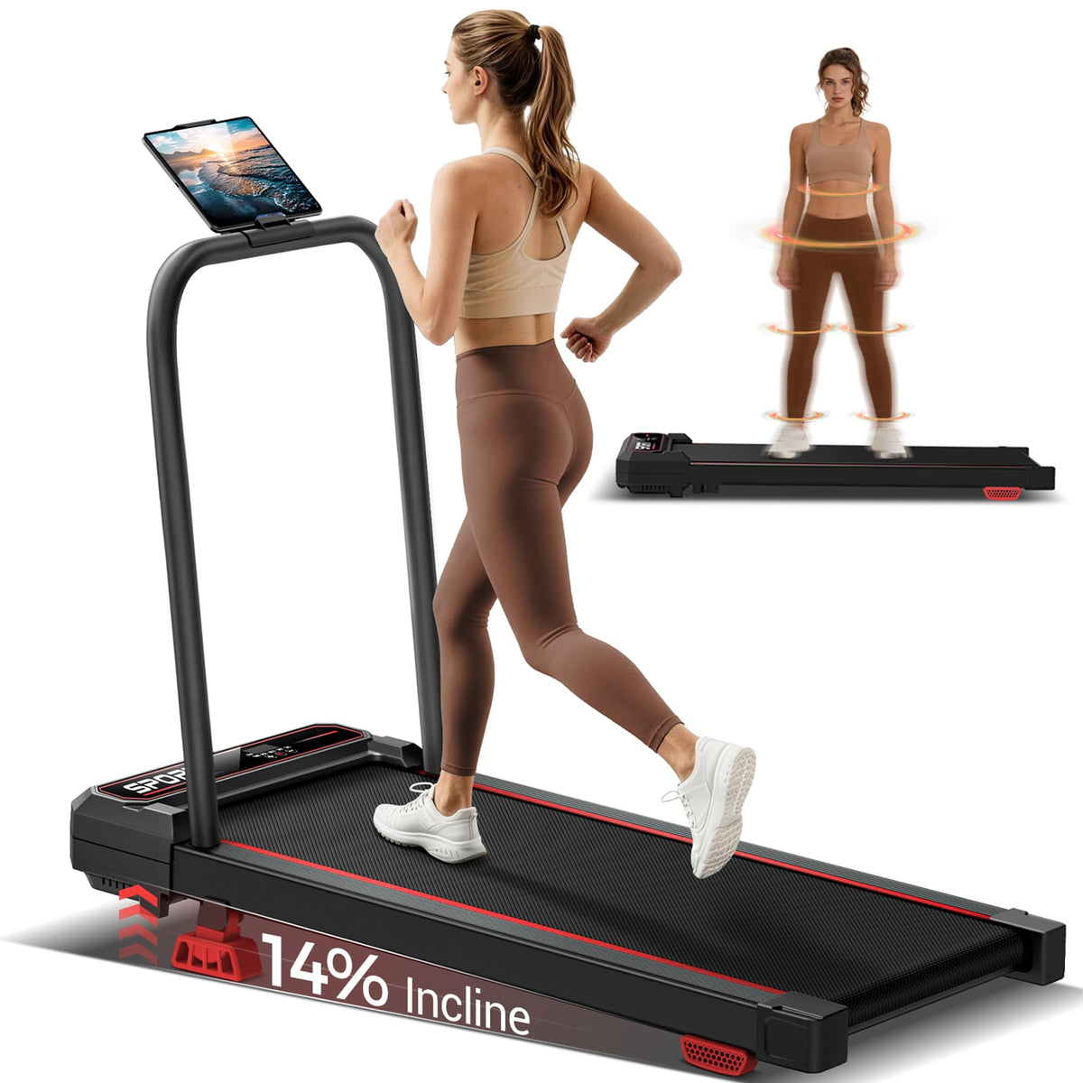 Walking Pad with Vibration Plate S768
