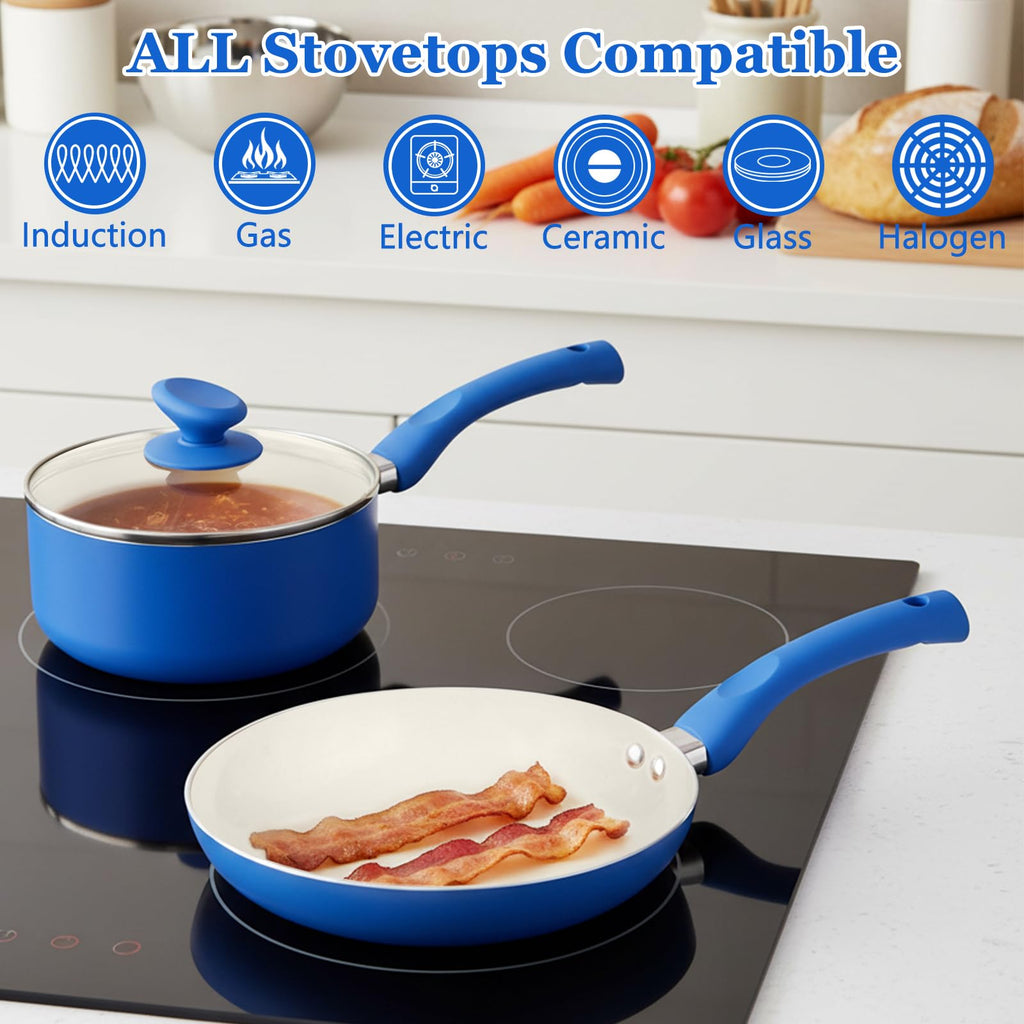 Ceramic Nonstick 12 Piece Cookware Set H59788