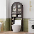 Over The Toilet Storage Cabinet with Acrylic Doors and Adjustable Shelf C230825