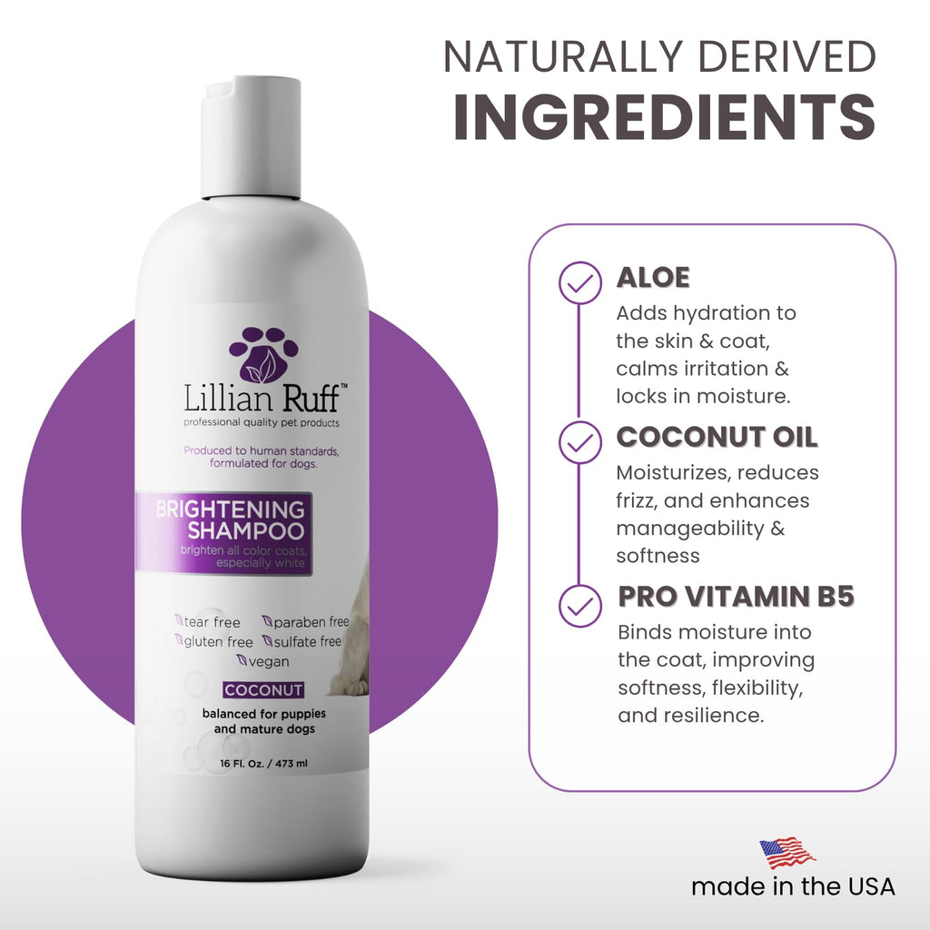 Brightening Dog Shampoo with Aloe & Provitamin B5 16oz Q239