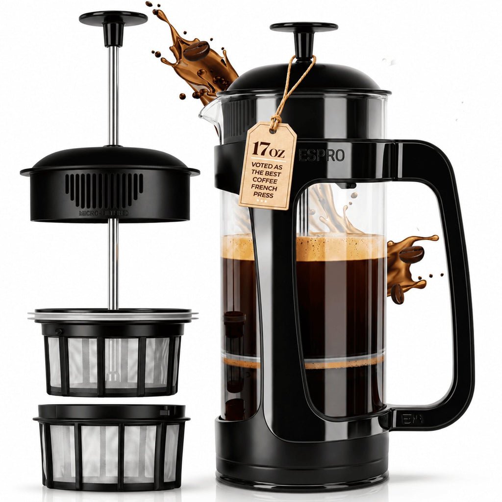 Black 17oz French Press Coffee Maker B77992