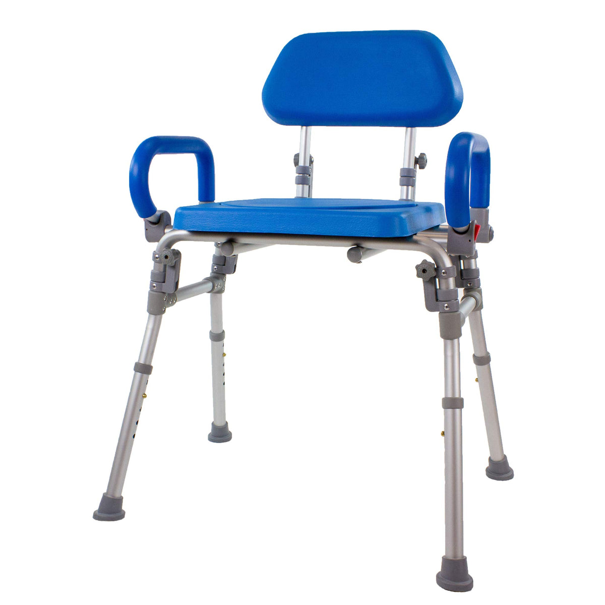Folding Shower Chair with Padded Seat Armrests Backrest O194