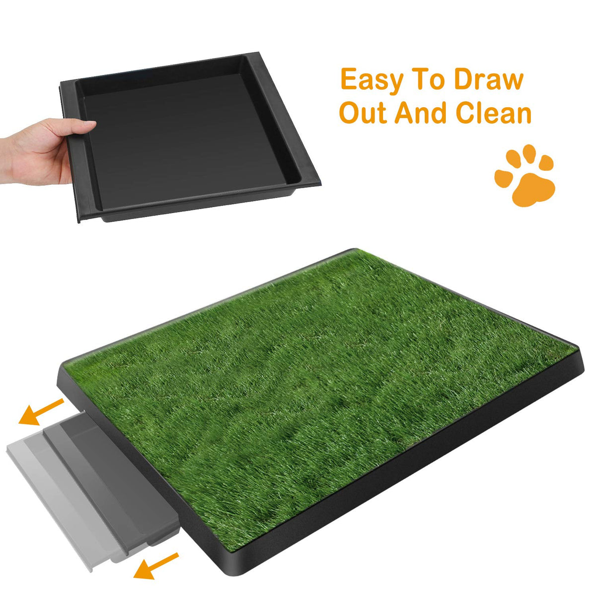 Dog Grass Pad with Tray 25”x 20” Artificial Grass S7999