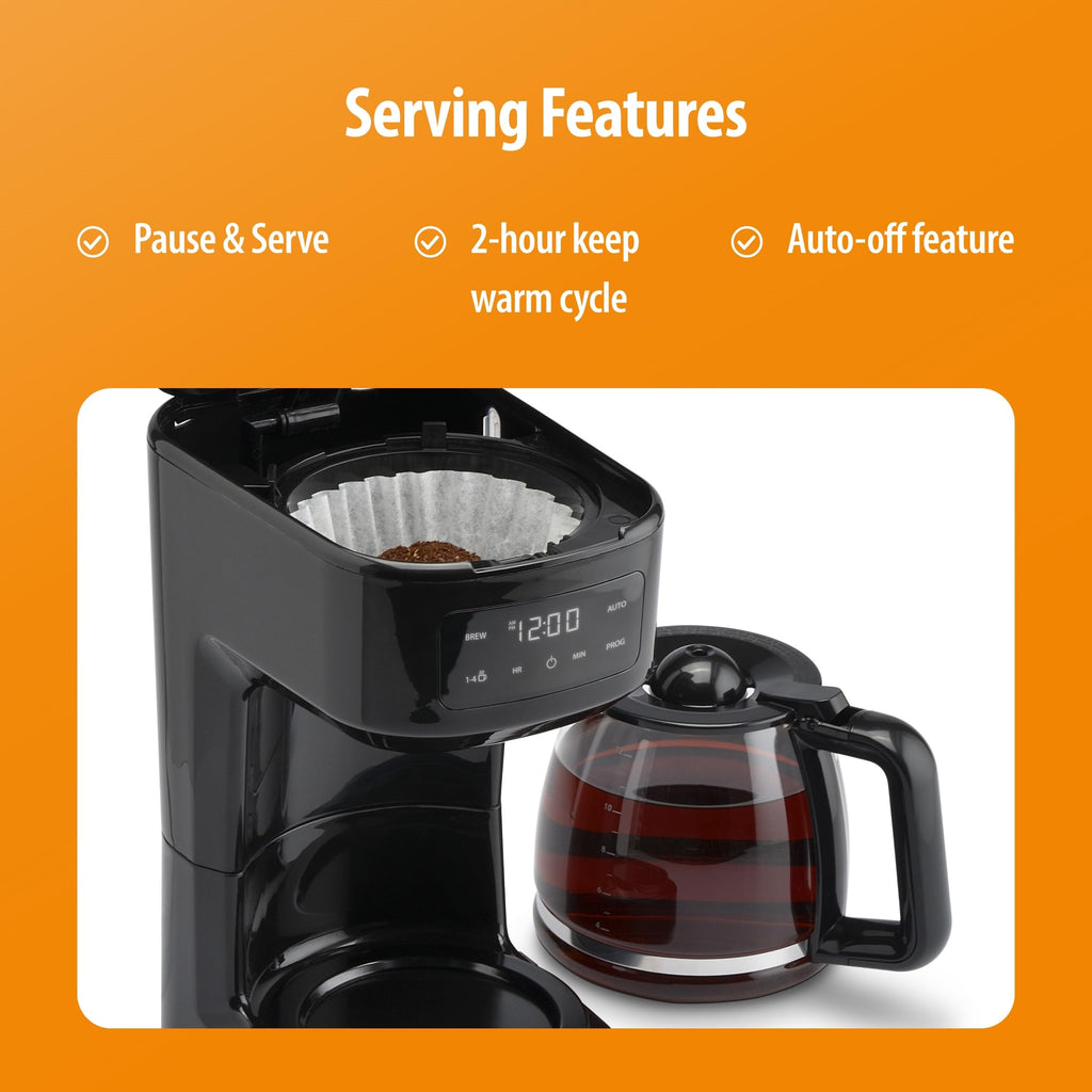 12-Cup Touchscreen Digital Drip Coffee Maker G909842